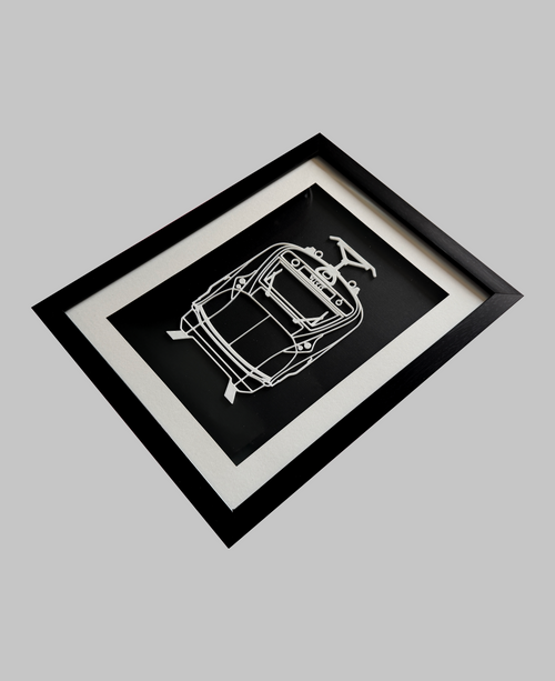 Vande Bharat Express Inspired 3D Wall Art Frame | Premium Indian Railway Train Silhouette | Modern Black & White Decor for Home, Office & Gifts